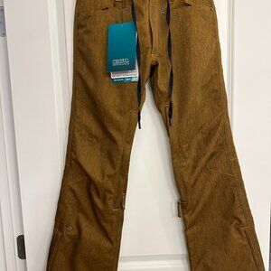 🏂 NWT Nikita Deerwood Snowboard Pants – Women’s Small – Cathay Spice Brown